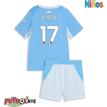 Camiseta Manchester City Enzo Fernandez #17 Primera Equipación para niños 2026-27 manga corta (+ pantalones cortos)